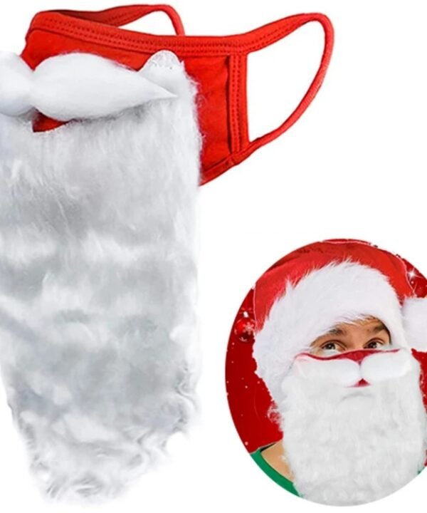 Santa Claus Beard Dustproof Cotton Mask Christmas Funny Dress Up Ornaments