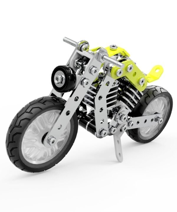 MoFun SW-002 158 PCS DIY Stainless Steel Halley Motorcycle Assembling Blocks
