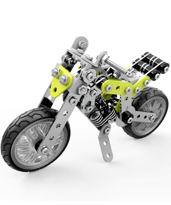 MoFun SW-003 188 PCS DIY Stainless Steel Street Motorcycle Assembling Blocks