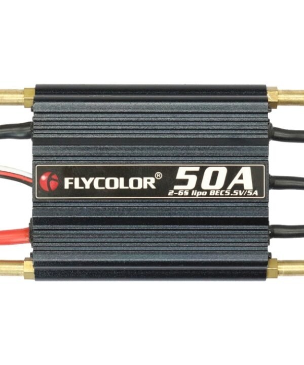 Flycolor Flymoster Series 50A 2-6S Waterproof Electronic Speed Controller for RC Boat