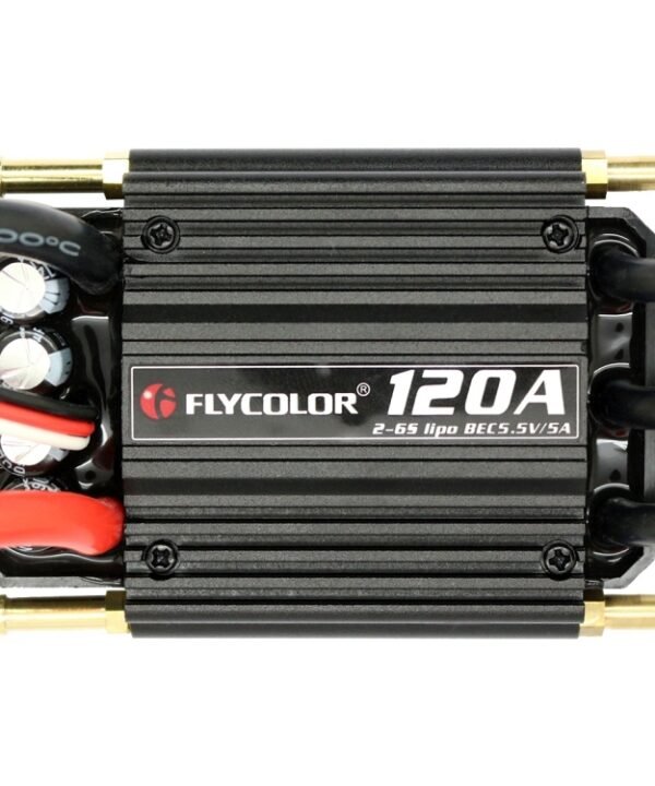 Flycolor Flymoster Series 120A 2-6S Waterproof Electronic Speed Controller for RC Boat