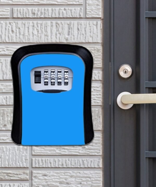 Password Lock Metal Storage Box Door Security Box Wall Cabinet Key Safety Box