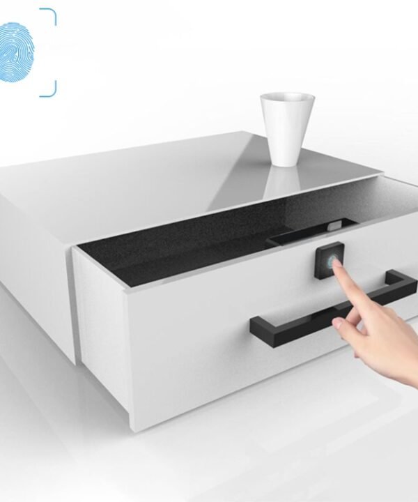 T4 Micro USB Charging Drawer Cabinet Door ABS Smart Fingerprint Lock