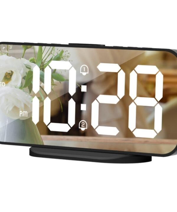 8821 LED Mirror Dual-purpose Snooze Alarm Clock, 8821(Black), 8821(White)