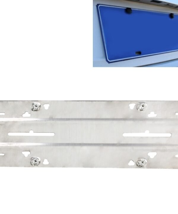 Stainless Steel License Plate Bracket Vehicle License Plate Bracket Bottom Plate Automobile License Plate Conversion Frame, License Plate Bracket1