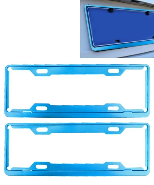 2 PCS Car License Plate Frames Car Styling License Plate Frame Aluminum Alloy Universal License Plate Holder Car Accessories