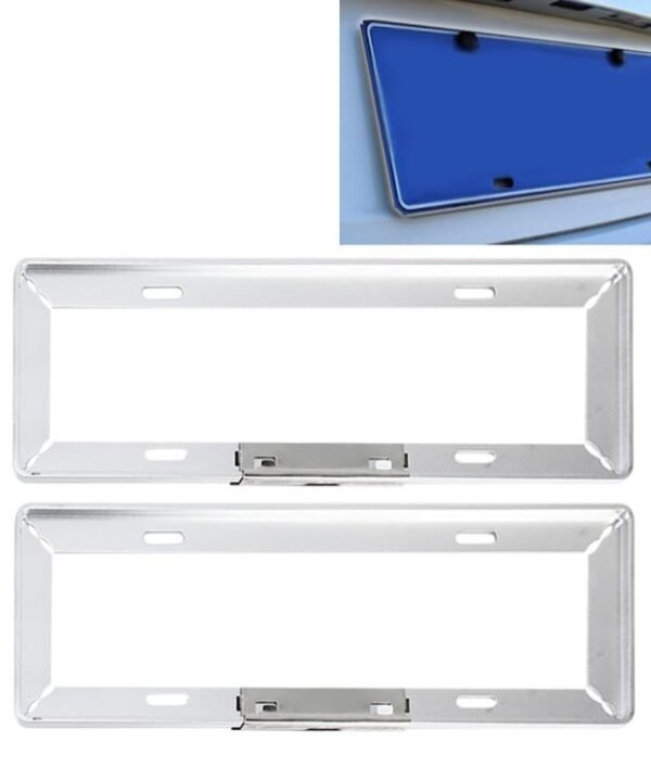 2 PCS Simple and Beautiful Car License Plate Frame Holder Universal License Plate Holder Car Accessories, License Plate Frame Holder