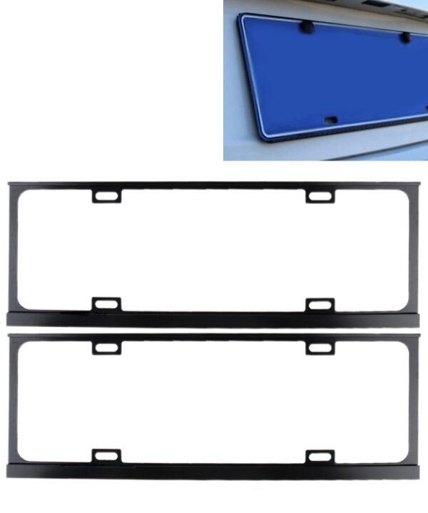 2 PCS Car License Plate Frames Car Styling License Plate Frame Magnesium Alloy Universal License Plate Holder Car Accessories, Magnesium Alloy, Magnesium Alloy License Plate Holder