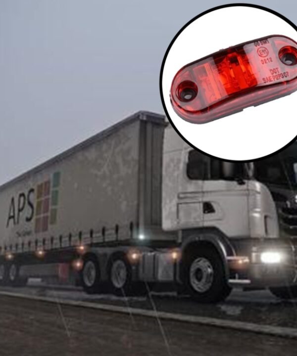 10 PCS 10-30V Car Truck Trailer Piranha LED Side Marker Blinker Lights Bulb, Red Light