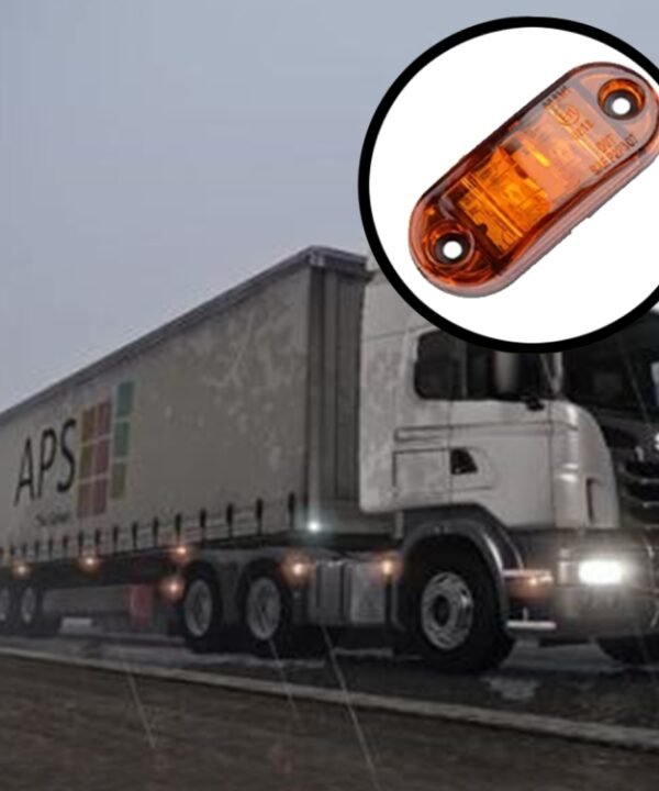 10 PCS Car Truck Trailer Piranha LED Side Marker Indicator Lights Bulb Lamp, Light Color: Yellow, Yellow, White Light