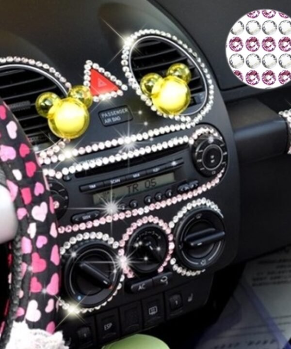 4mm Glitter Crystal Diamond Decoration / Shining Rhinestone Sticker for Car Sticker & Cell Phone Ornament