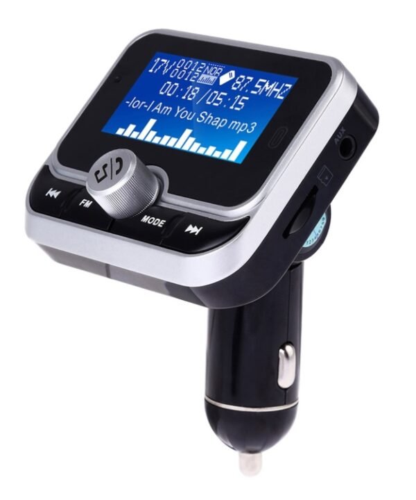 BC32 Dual USB Charging Bluetooth Hand-free Car Charger FM Transmitter MP3 Music Player Car Kit, Support Hands-Free Call & Micro SD Recording & Voltage Detection