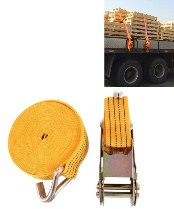 ST-213 10mx4.0cm 2 Ton Car Bundled Device with Hook And Buckle High Strength Cable Cord Heavy Duty Recovery Securing Accessories for Cars Trucks