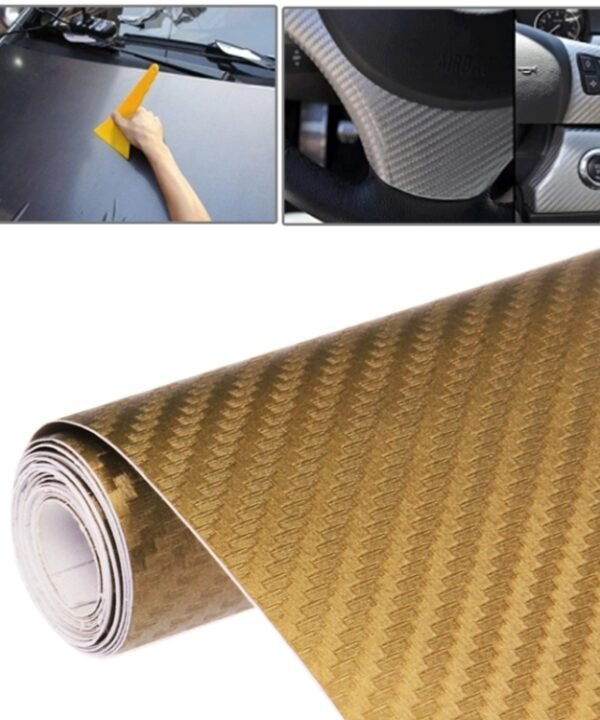 Car Decorative 3D Carbon Fiber PVC Sticker, Size: 152cm x 50cm
