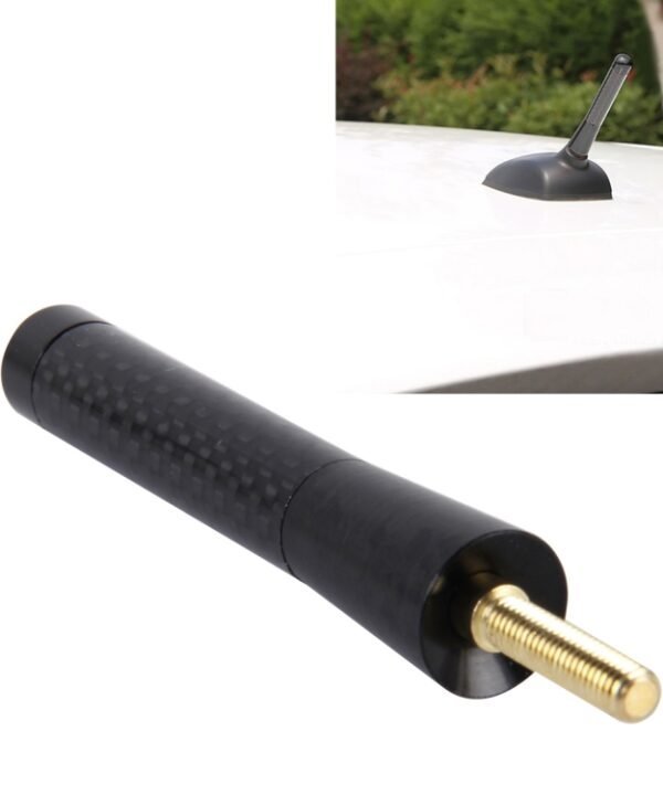 Carbon Fiber Aluminum Short Antenna Polished Universal Screws Base(Medium Size), 8cm