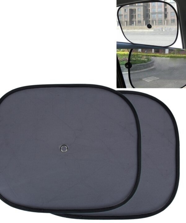 2 PCS Car Window Foldable Shade for Side Blocks UV Rays with Suction Cups