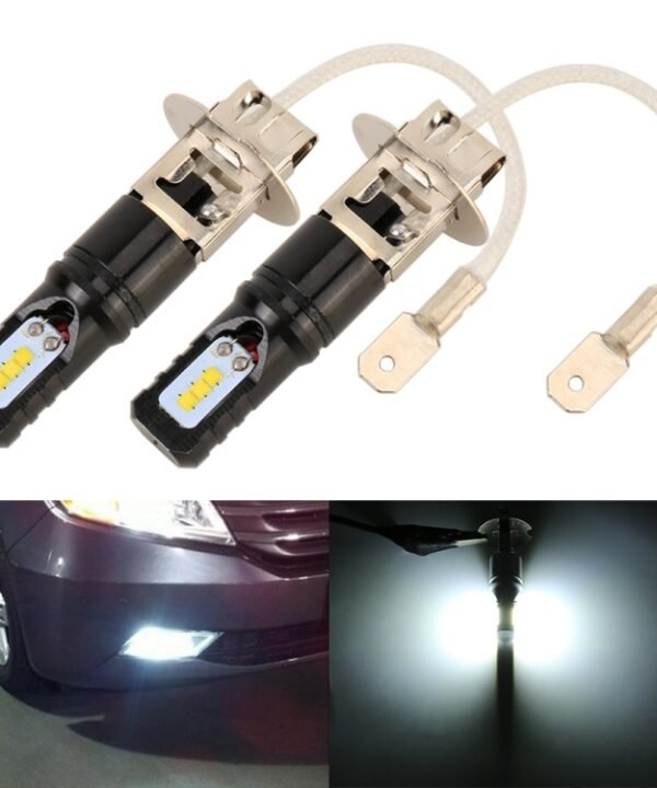 2 PCS H3 DC12V / 4.5W / 6000K / 360LM Car LED Fog Light with 6 CSP Lamp Beads, White Light, H3 (Black), H3 (Silver)