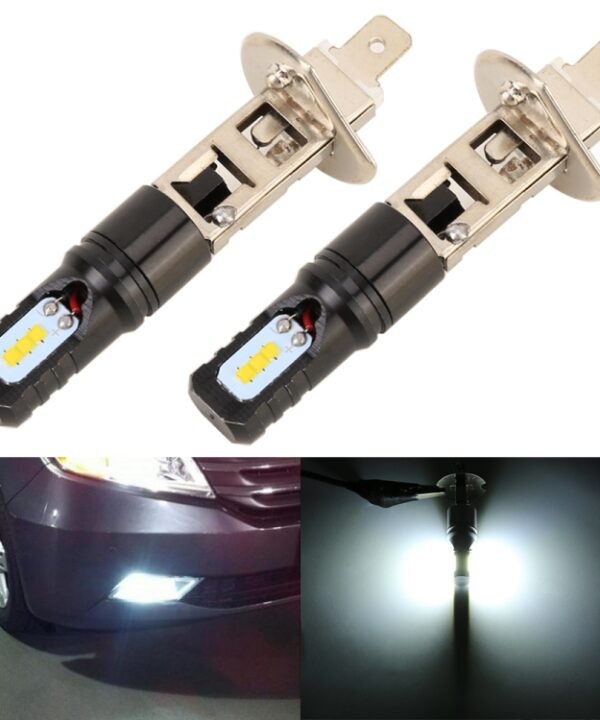 2 PCS H1 DC12V / 4.5W / 6000K / 360LM Car LED Fog Light with 6 CSP Lamp Beads, White Light, H1 (Black), H1 (Silver)