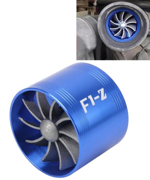 Car Stainless Universal Supercharger F1-Z Single Side Turbine Air Intake Fuel Saver Turbo Turboing Charger Fan Set kit