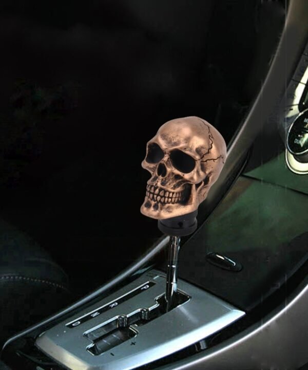 Universal Skull Head Shape Resin ABS Manual or Automatic Gear Shift Knob Fit for All Car