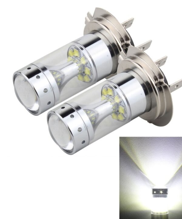 2 PCS H7 60W 1200 LM 6000K Car Fog Lights with 12 CREE XB-D LED Lamps, DC 12V, H7