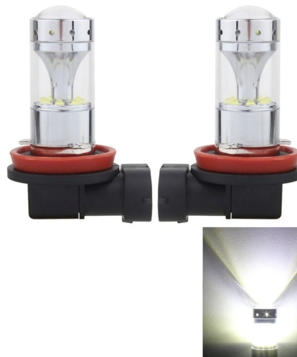2 PCS H8/H11 60W 1200 LM 6000K Car Fog Lights with 12 CREE XB-D LED Lamps, DC 12V, H8/H11