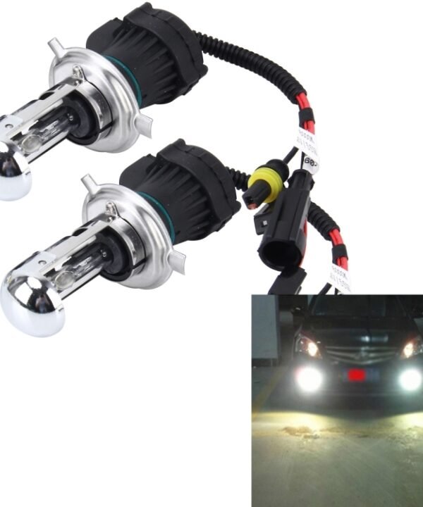 2 PCS H4 55W 4300K HID Bulbs Xenon Lights Lamps, AC 12V