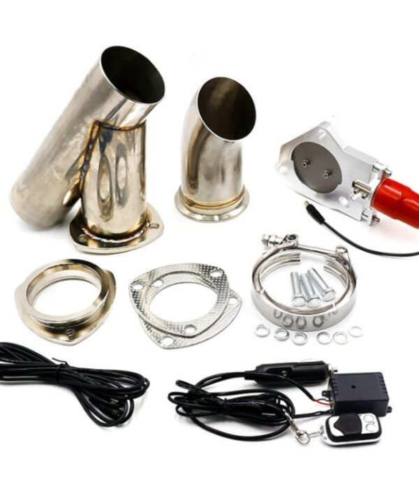 Stainless Steel Car Remote Control Electric Exhaust Valve Pipe Set, Size: 3 inch