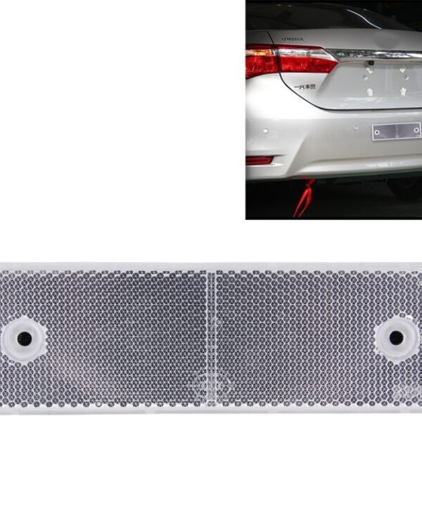 10 PCS Car Rear Bumper Warning Plastic Reflector and Sign