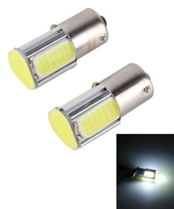 2 PCS 1156/BA15S 5W 6000K 350lm 4 COB LEDs Canbus Car Brake Light Tail Light Bulb, DC 12V, 1156