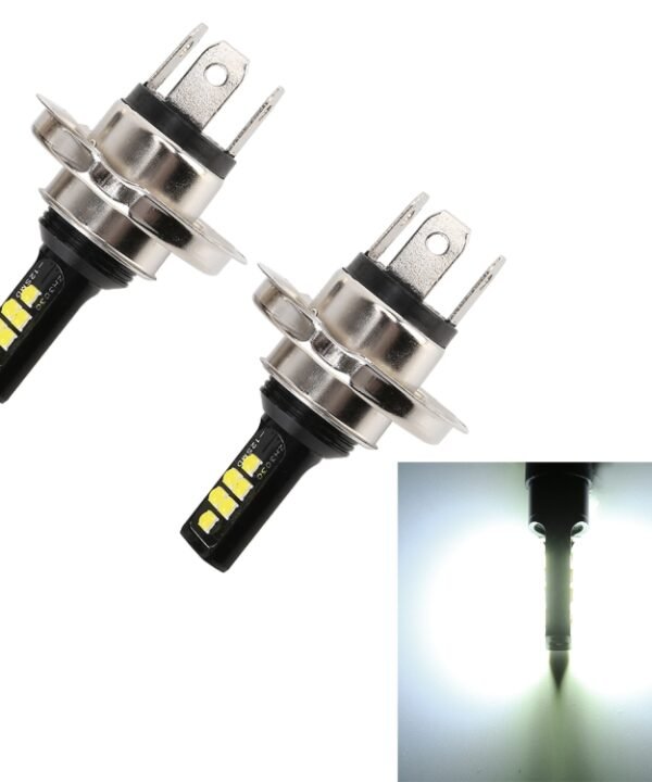 2 PCS H4 DC9-16V / 3.5W(H) 1.1W(L) / 6000K / 320LM Car Auto Fog Light 12LEDs SMD-ZH3030 Lamps, with Constant Current, H4