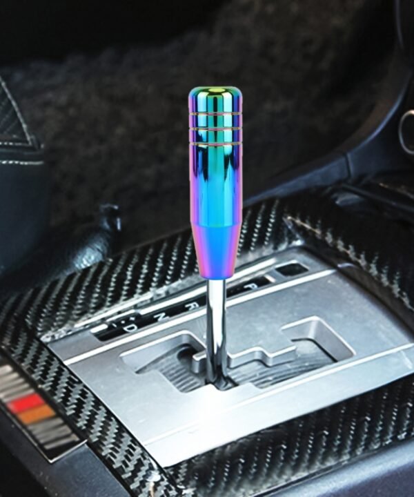 Universal Colorful Long Strip Shape Car Gear Shift Knob Modified Shifter Lever Knob, Length: 13cm