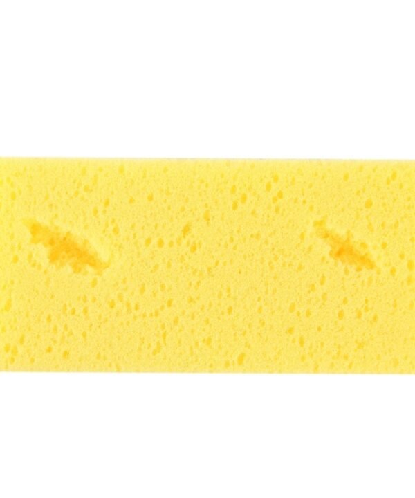 Car Care Wear-resistant Brown Soft Sponge Car Wash Cleaning Pad(Yellow)