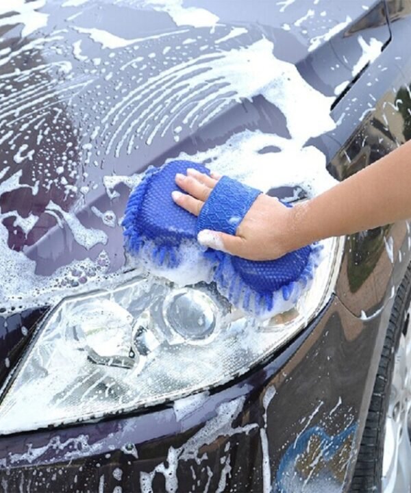 KANEED Ultrafine Fiber Chenille Anthozoan Car Washing Gloves Multi-functional Magic Car Brush (Random Color Delivery)