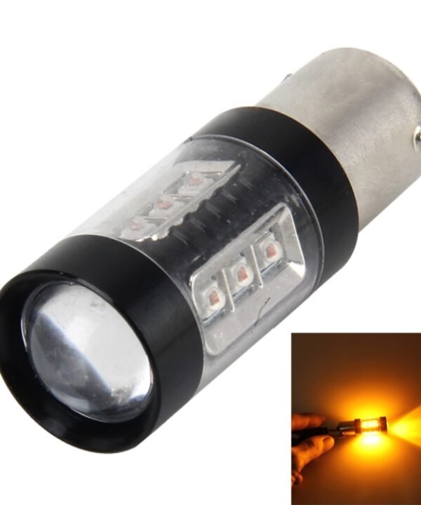 1156/BA15S 80W 1000 LM Car Auto Turn Light  Backup Light with 16  CREE Lamps, DC 12-24V, 1156 (Yellow Light)