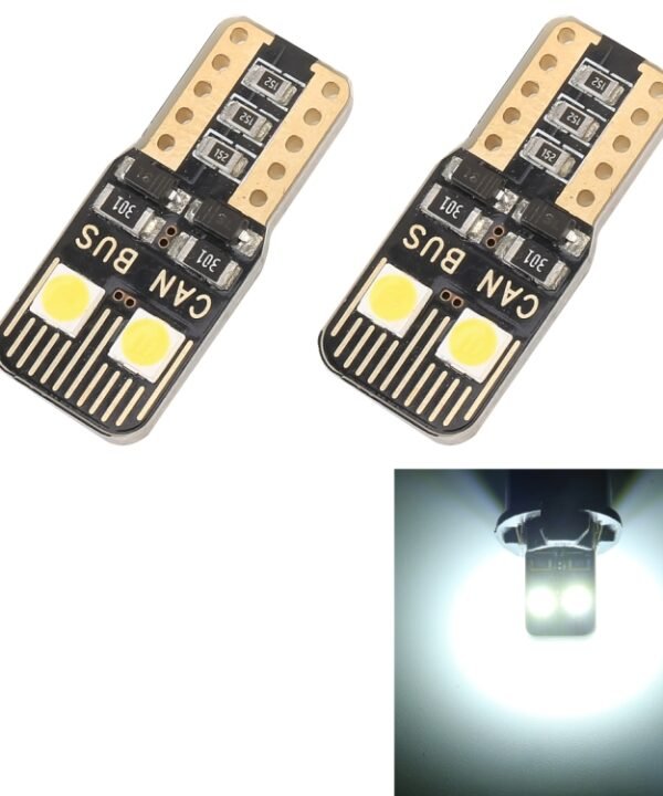 2 PCS T10 / W5W / 168 / 194 DC12V / 1.6W / 6000K / 130LM 4LEDs SMD-3030 Car Clearance Light, with Decoder, 4LEDs SMD-3030