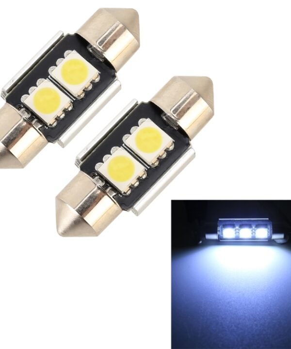 10 PCS 31mm DC12V / 1.7W / 7000K / 70LM 2LEDs SMD-5050 Car Reading Lamp, 31mm, 2LEDs SMD-5050