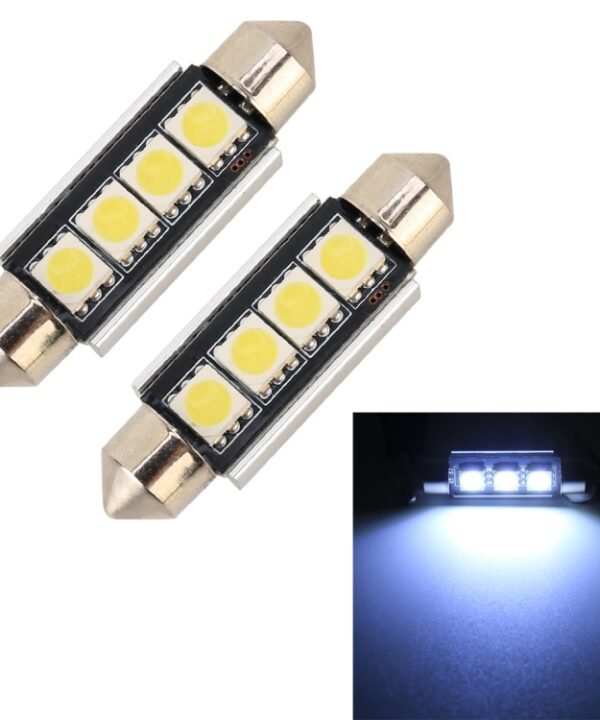 10 PCS 41mm DC12V / 1.7W / 7000K / 70LM 4LEDs SMD-5050 Car Reading Lamp, 41mm, 4LEDs SMD-5050