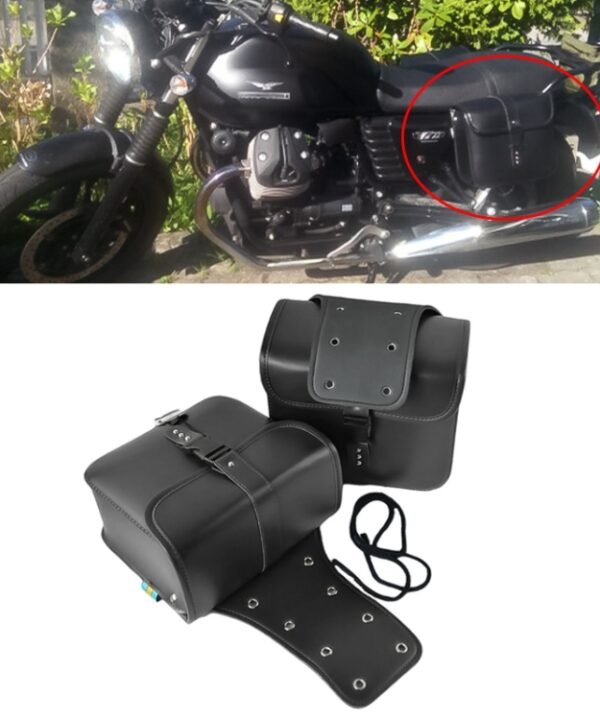 Motorcycle Accessories Modified Side of the Box Leather Bag Knight Bag Kit
