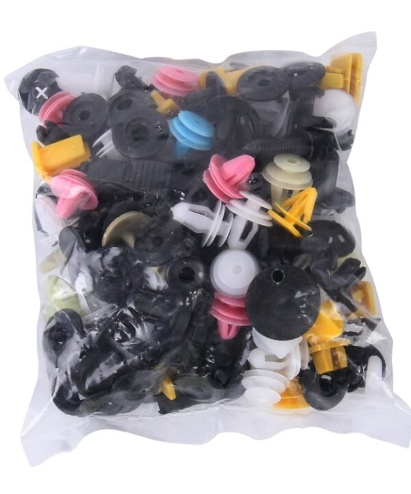 100 PCS Hole Plastic Rivets Fastener Push Clips