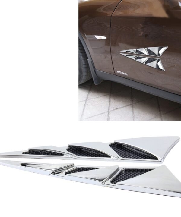 YI-226 2 PCS Car Side Air Intake Flow Vent Fender Decorative Stickers Cover
