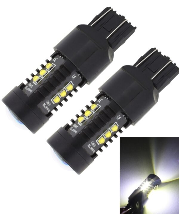 2 PCS MZ 10W 1080LM 5500K 7443 12 XB-D LED Car Reverse Lights T20 Tail Backup Lamps Car Tail Parking DRL Brake Parking Lights, DC 12-24V, 7443