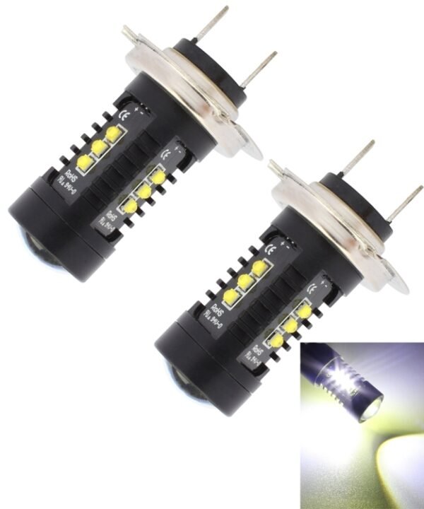 2 PCS MZ 10W 1080LM 5500K H7 12 XB-D LED Car Front Fog Lights Car Car Fog Light Auto Daytime Running Lights, DC 12-24V, H7