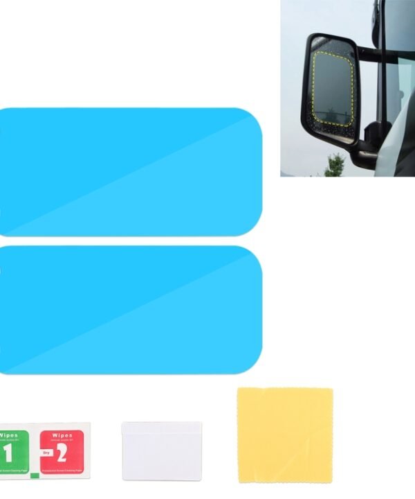 Truck PET Rearview Mirror Protective Window Clear Anti-fog Waterproof Rain Shield Film
