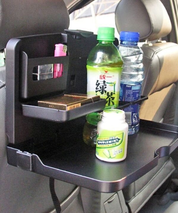 SHUNWEI SD-1503 Vehicle Multi-function Foldable Tray Back Seat Table Drink Food Cup Holder Travel Dining Tray Organzier