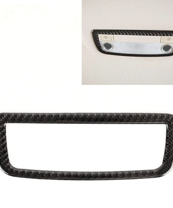 Car Rear Dome Light Panel Carbon Fiber Decorative Sticker for Mercedes-Benz W204 2007-2013