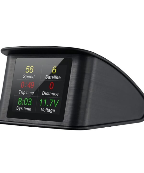 T600 HUD 2.2 inch Car GPS Smart Digital Meter with TFT LCD Multi-color, Speed & Driving Distance / Time & Voltage Display, Over Speed Alarm, Low Voltage Alarm, Kilometers & Miles Switching