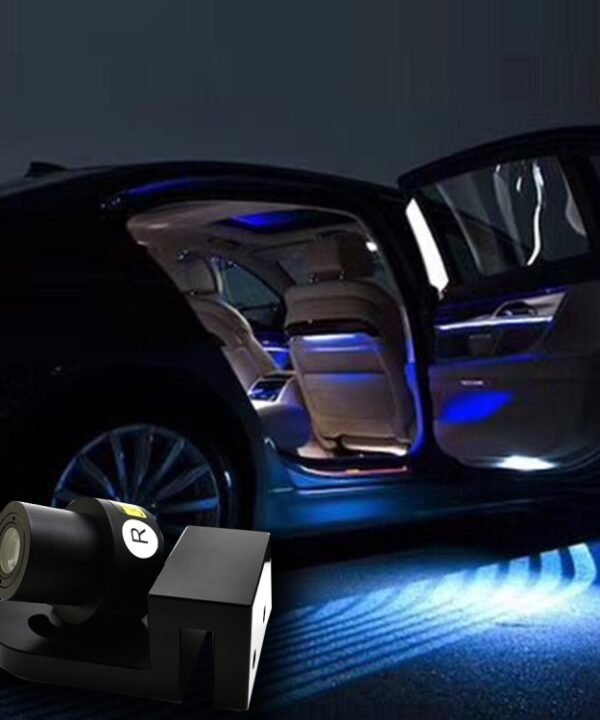 2 PCS DC 8-36V Ghost Shadow Courtesy Angel Wings Projection Lamp Car Door LED Welcome Lights, Cold Blue, Blue, Red, White