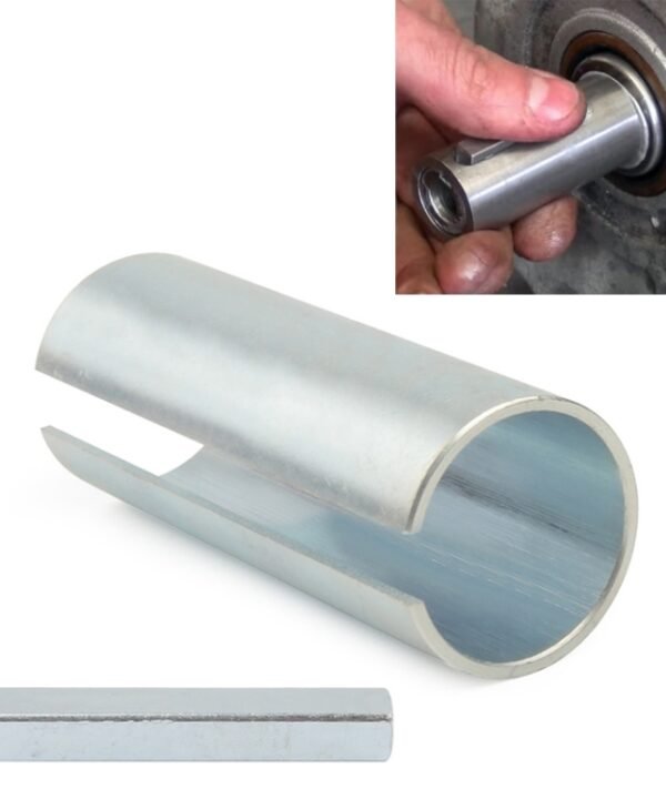 1 inch to 9/ 8 inch Gas Engine Pulley Crank Shaft Sleeve Adapter Predator with 1/4 inch Keystock
