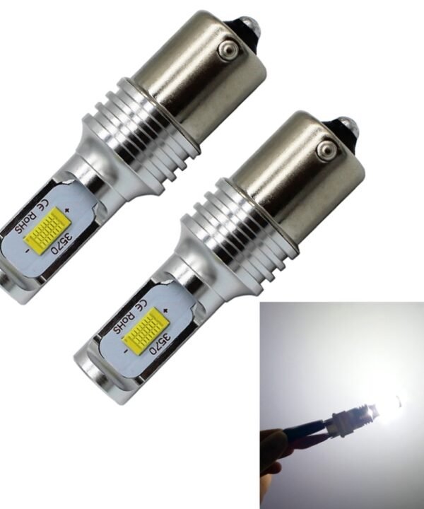 2 PCS Decode 1156/BA15S 72W LED Bulbs Light Car Auto Turn Lamp Backup Light, DC 12-24V, White, Yellow